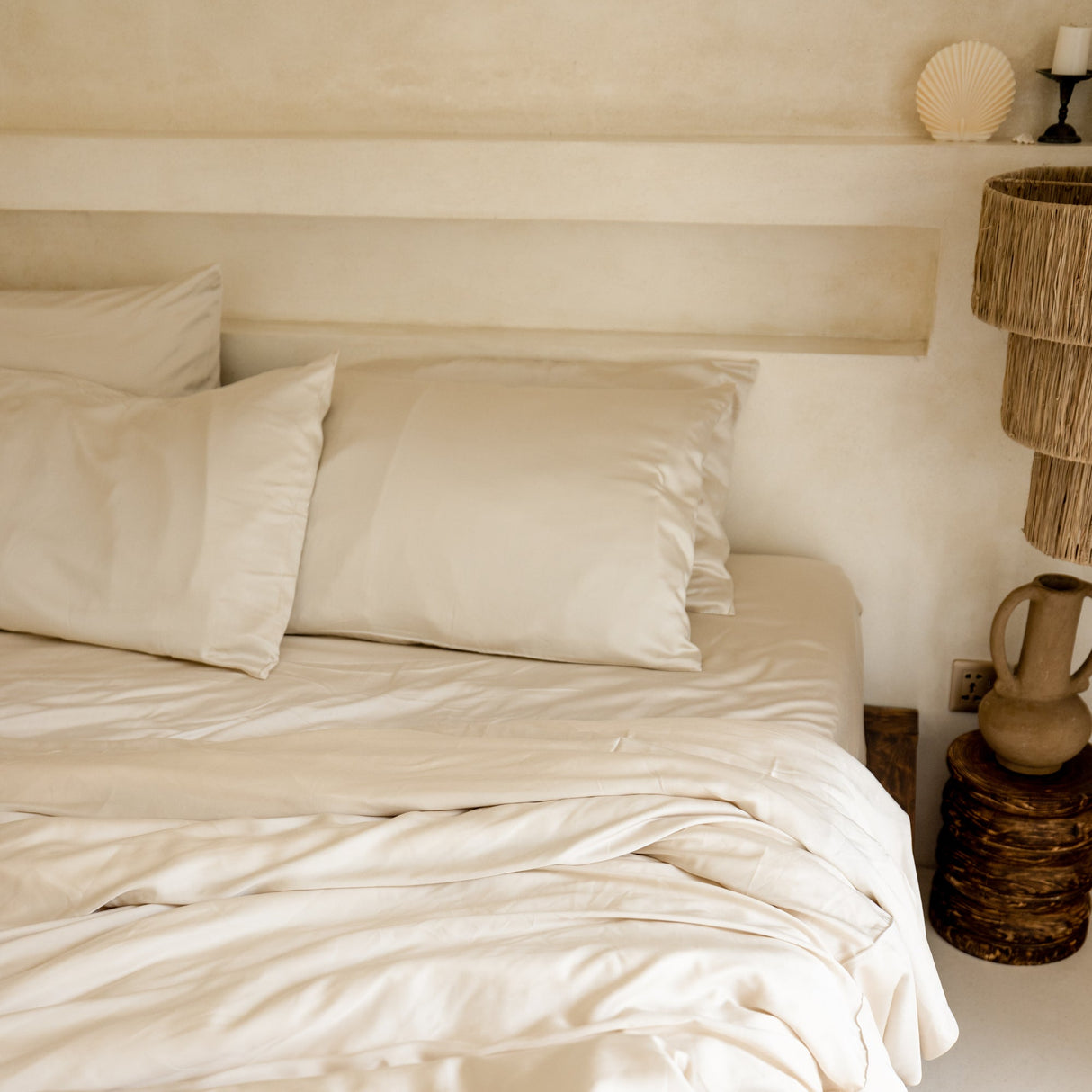 Organic Bamboo Sateen Bed Sheet Set