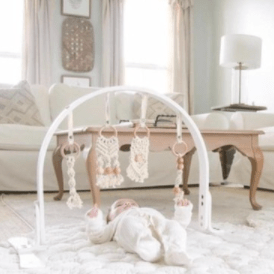 play gym | macrame - white