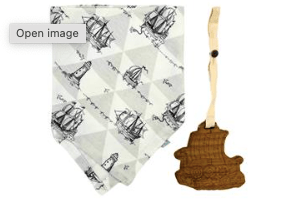 gift set | Boat lovie bib 2pc