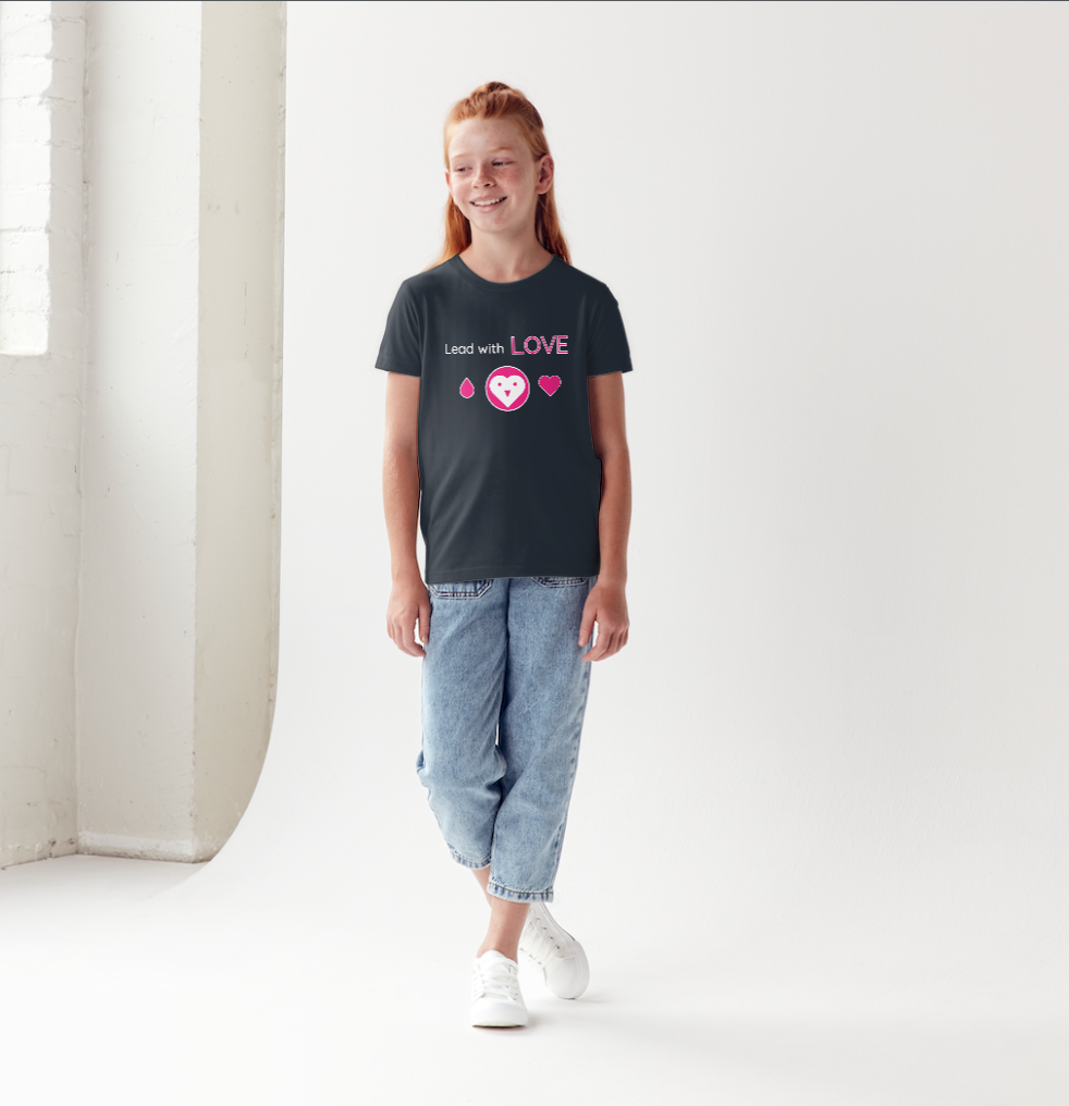 Organic Cotton Kids Traceable Lead with LOVE T-Shirt