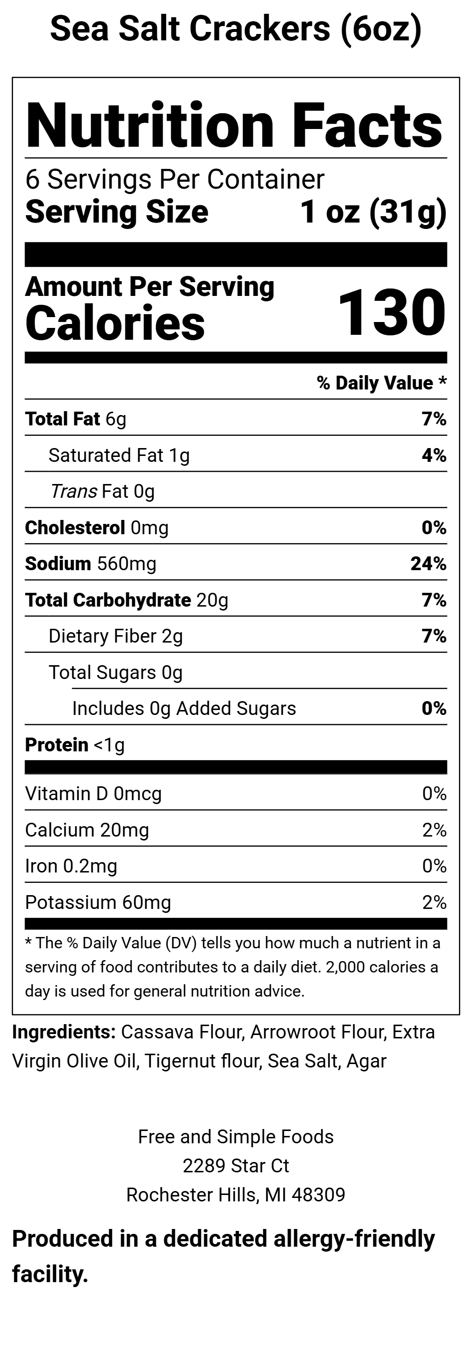 Sea Salt Crackers