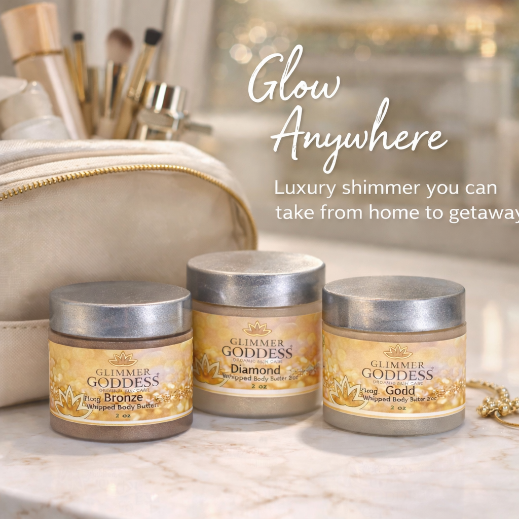 Organic Shimmering Whipped Body Butter Trio