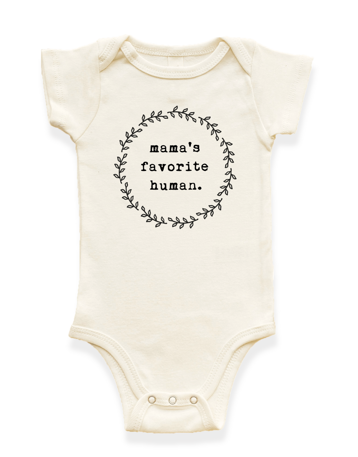 Mama's Favorite Human Organic Baby Bodysuit