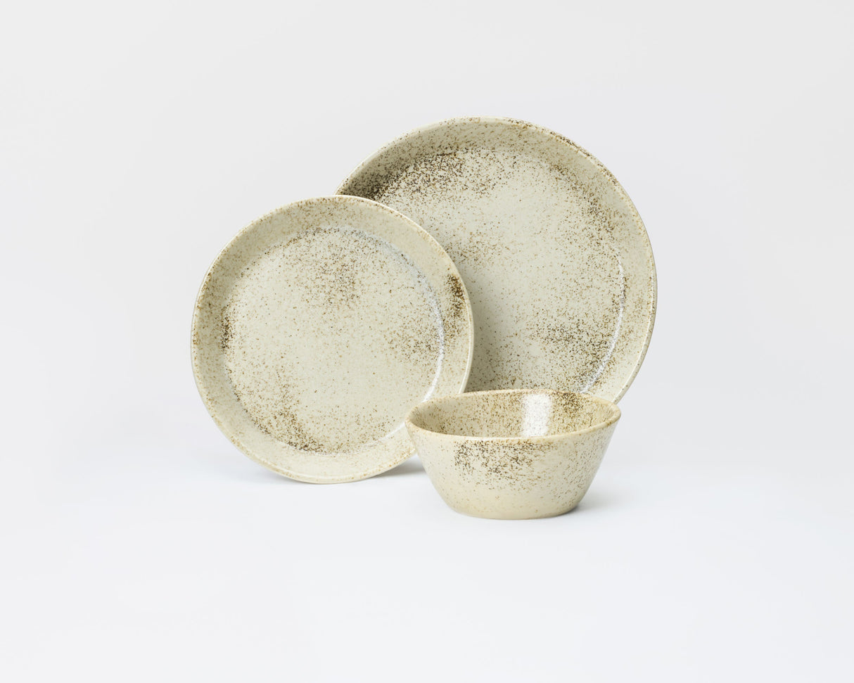 3 Piece Skali Coupe Dinner Setting