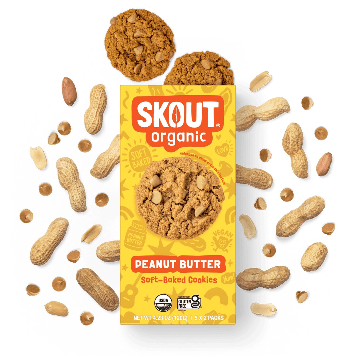 Skout Organic Peanut Butter Soft Baked Cookies