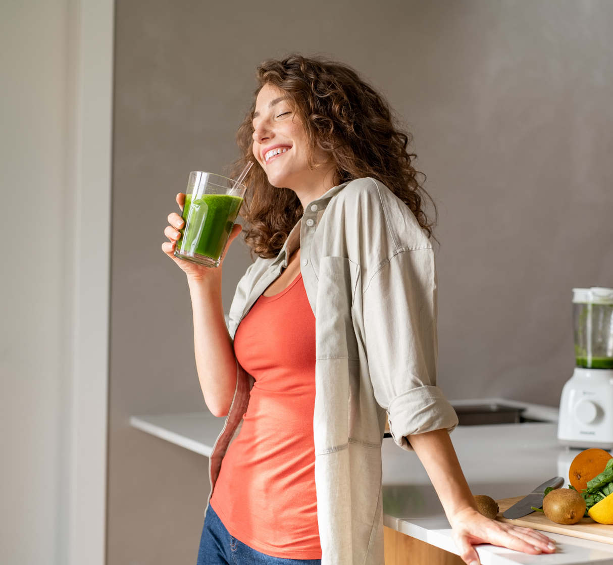 Wide 10" Glass Straw Set - Fjord Mist