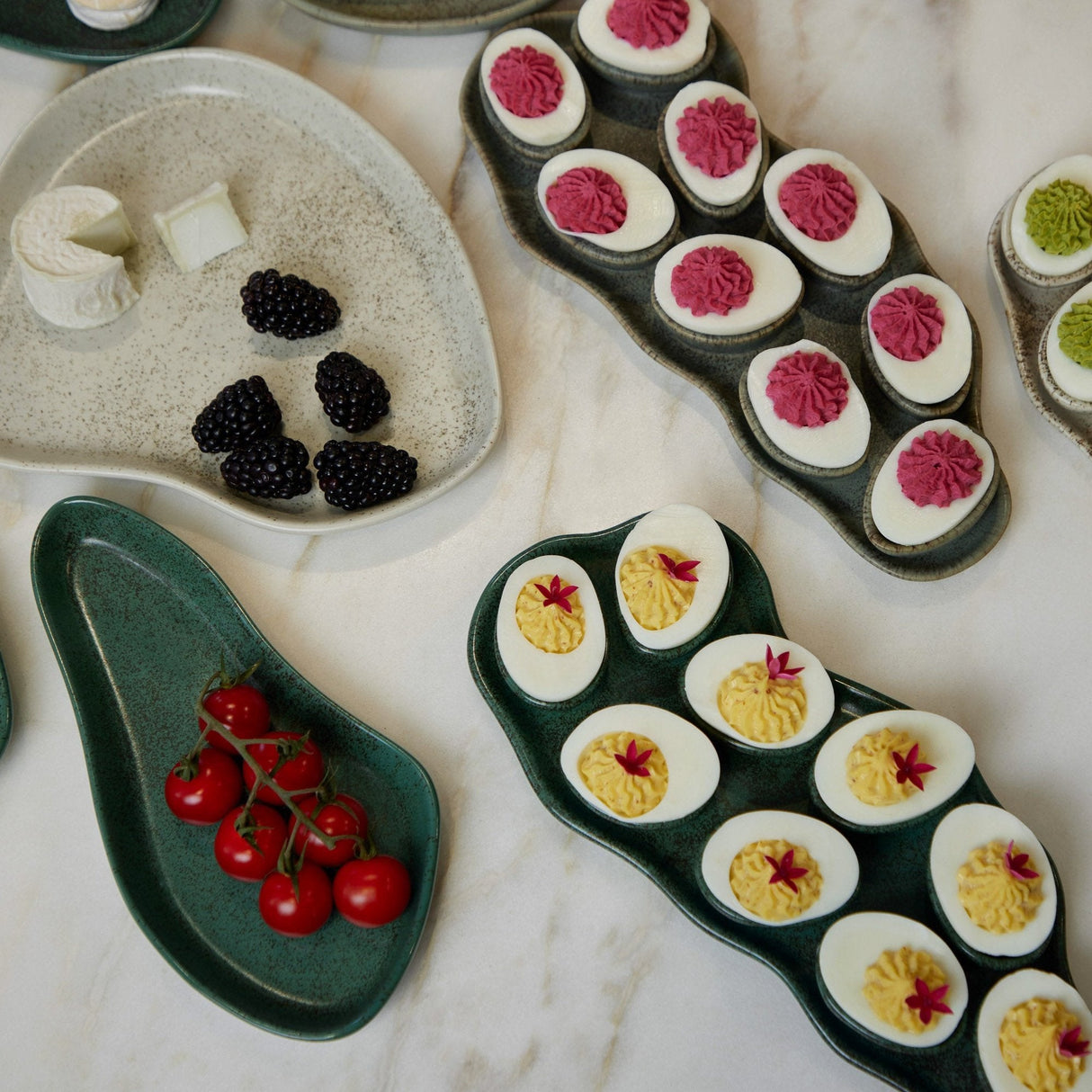 Riverstone Dessert Plates, Stacy London & Haand Collection
