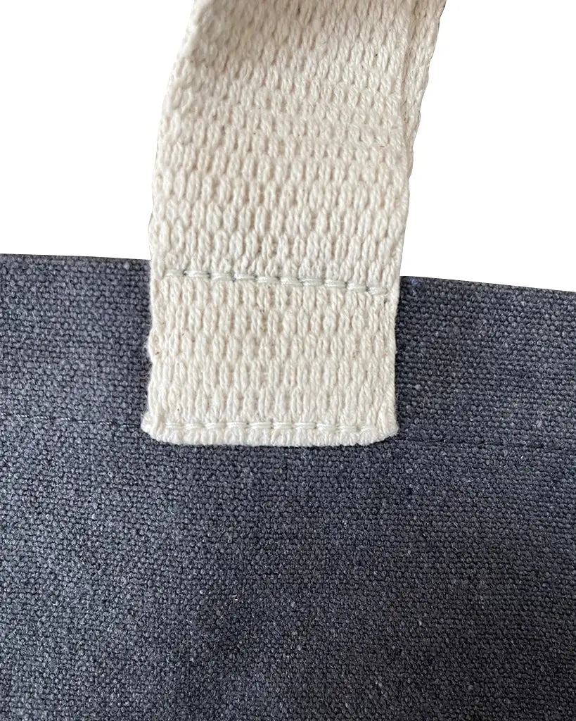 Recycled Canvas Tote Bag - Charcoal