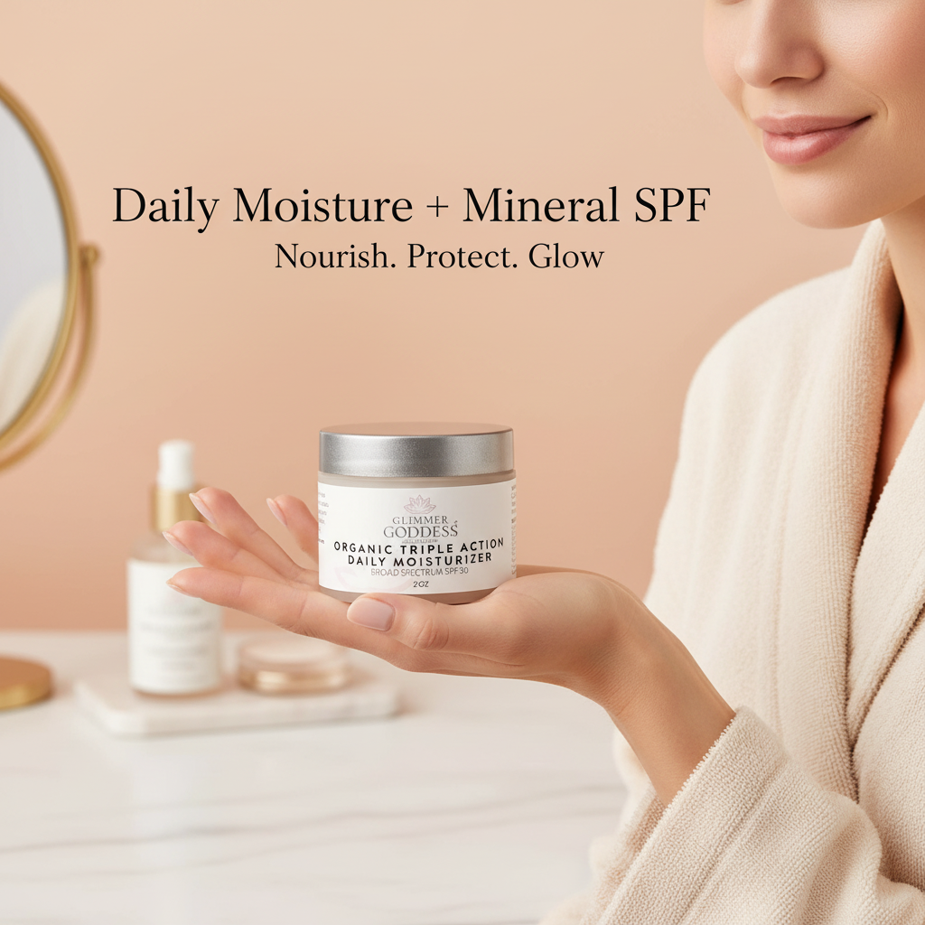 Triple Action Daily Organic Face Moisturizer