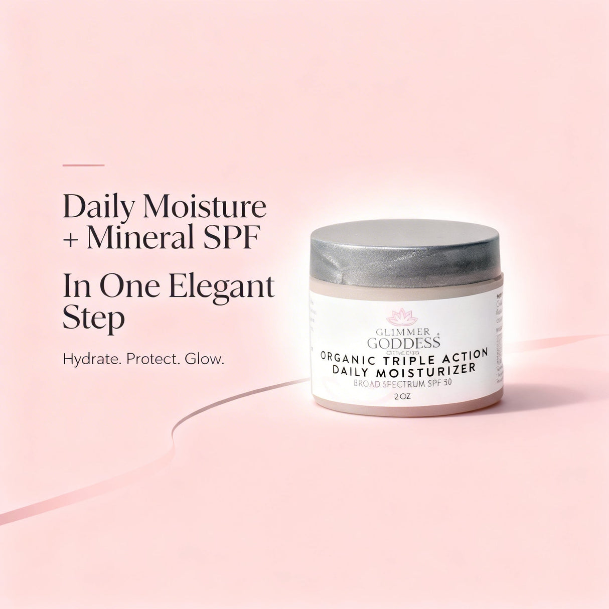Triple Action Daily Organic Face Moisturizer