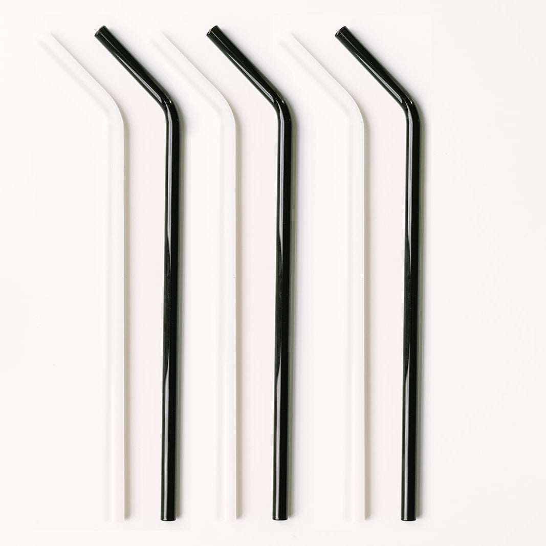 Tumbler 12" Glass Straw Set - Marble