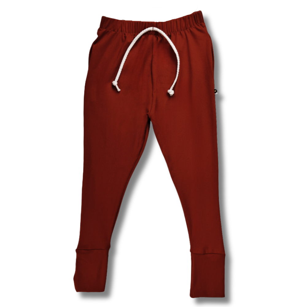 Bamboo Jogger Pants in Brick