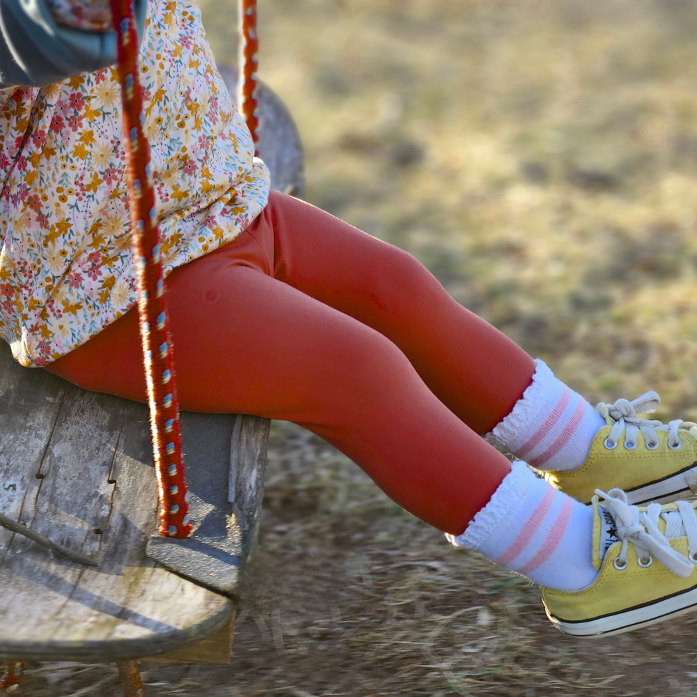 Bamboo Leggings in Brick