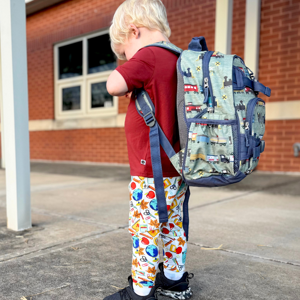 Bamboo Short Sleeve Crew Neck Tee in Brick