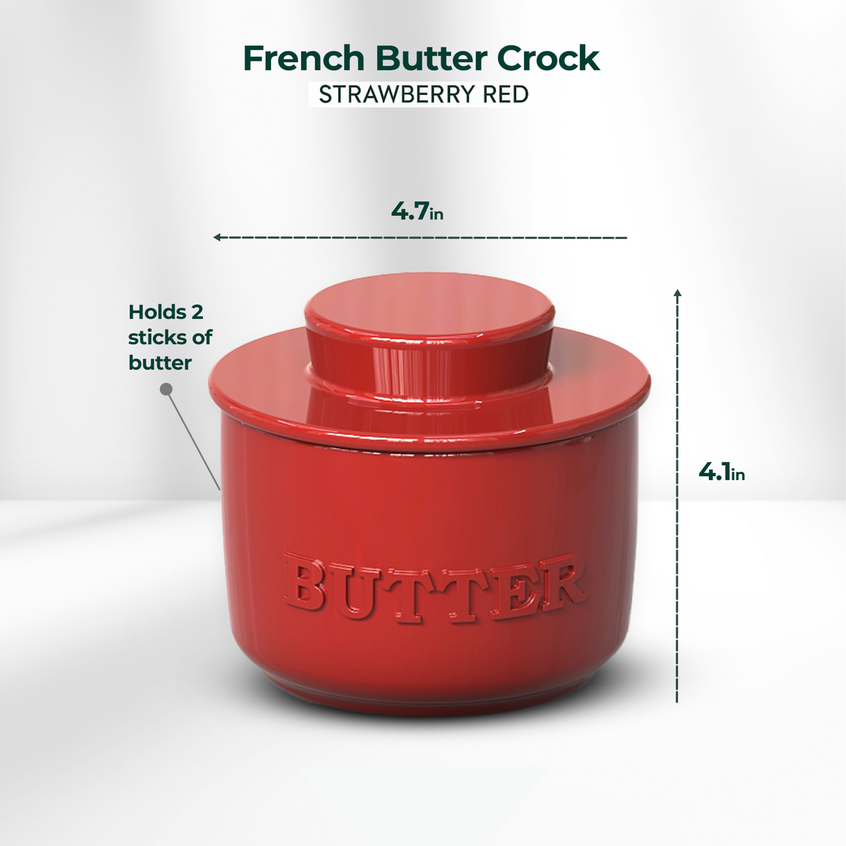 French Butter Crock - Premium Ceramic