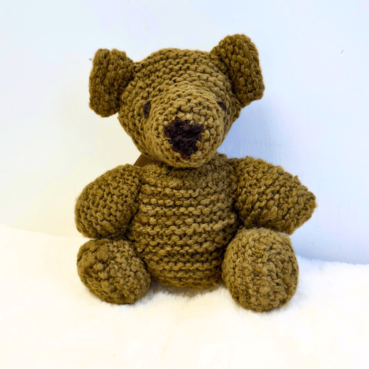 Wool Knit Buddy | Lee the Olive Bear