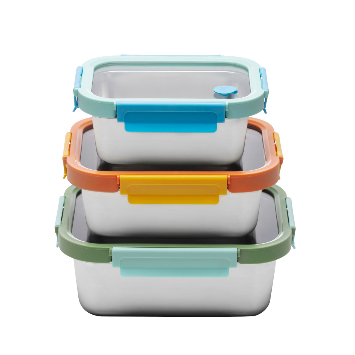 Multicolor Microwave Safe Stainless Steel Set