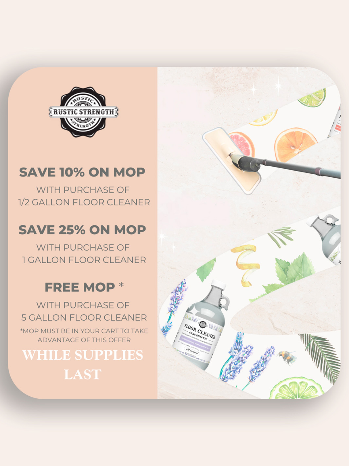 Floor Cleaner Concentrate | Lavender, Lemon & Mint