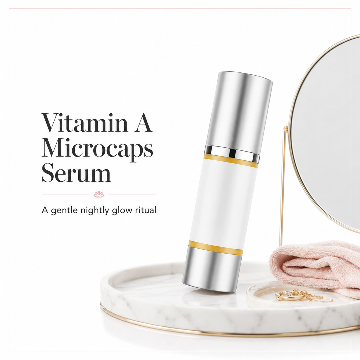 Organic Vitamin A Microcaps Serum - Smooth, Firm & Brighten Without Harsh Irritants