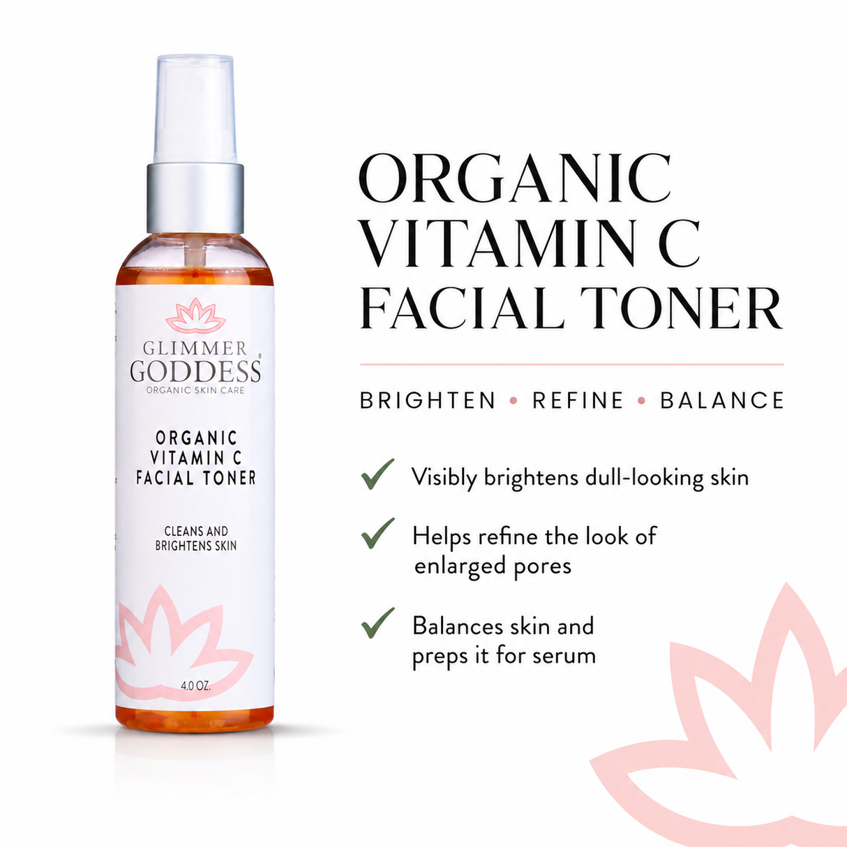 Organic Vitamin C Facial Toner & Natural Astringent
