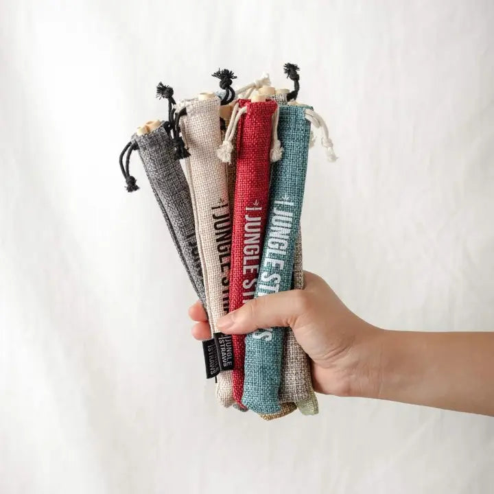 Bamboo Straws - Reusable Drinking Straw Set - Plastic-Free