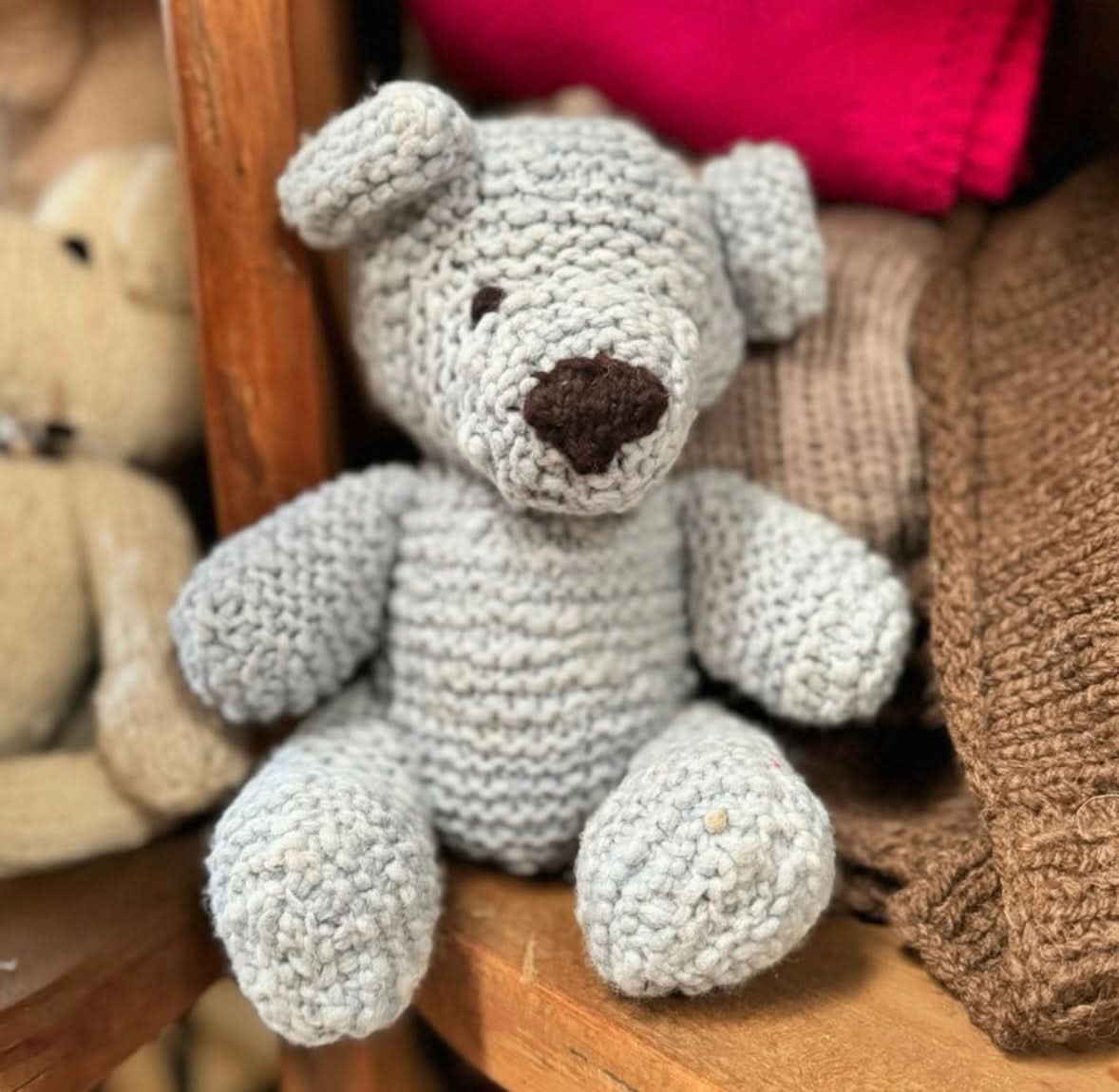 Wool Knit Buddy | Zee the Blue Bear