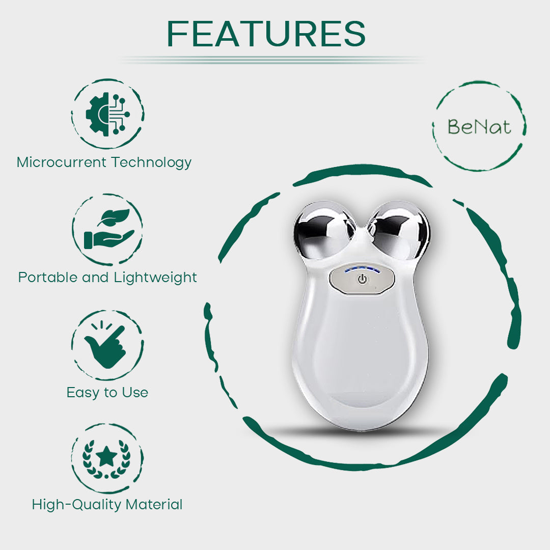 Lift, Sculpt & Glow Toolkit -Set of 3 LED Therapy, Electric Gua Sha & Microcurrent Toning Device for Radiant Skin