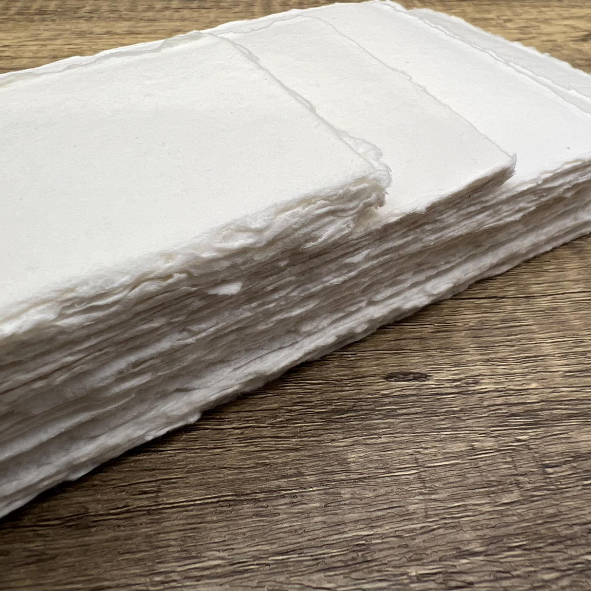 White 300gsm Handmade Cotton Paper (Set of 10)