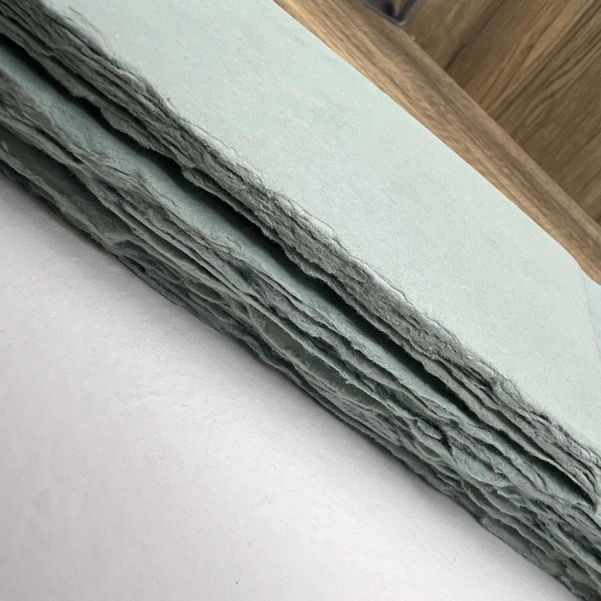 Sage Mist Handmade Cotton Paper (Set of 10)