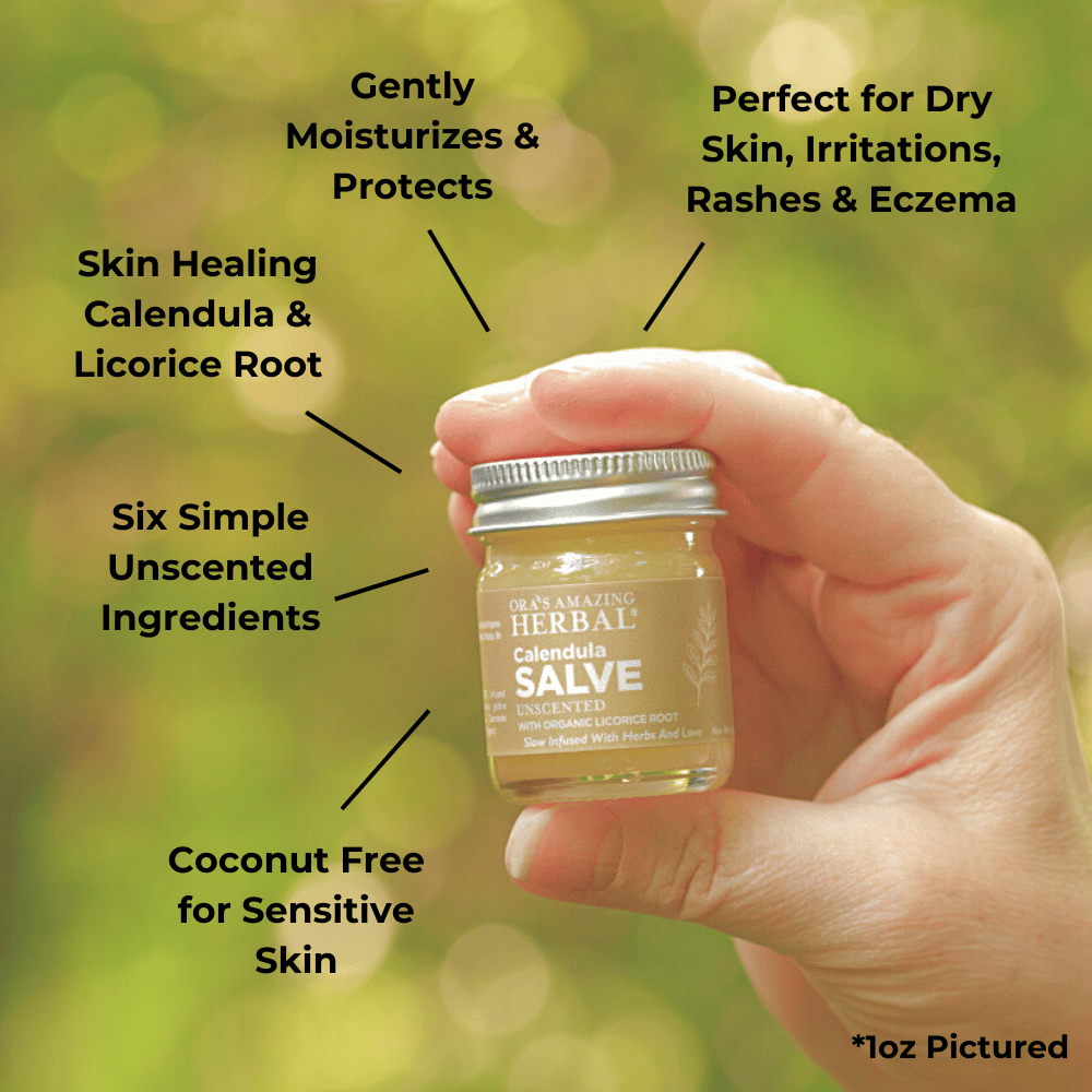 Calendula Salve with Castor Oil and Licorice Root
