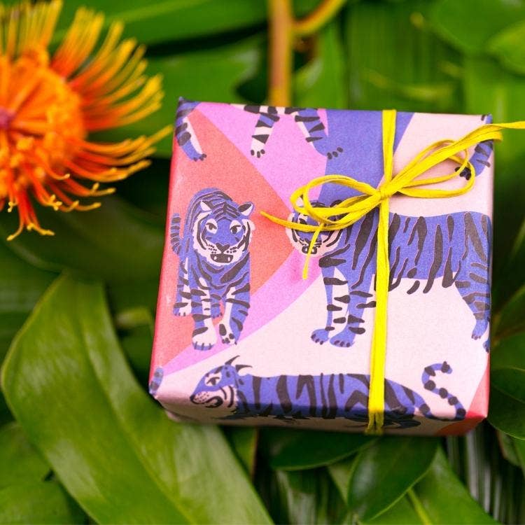 Blue Tigers • Double-Sided Everyday Eco Wrapping Paper