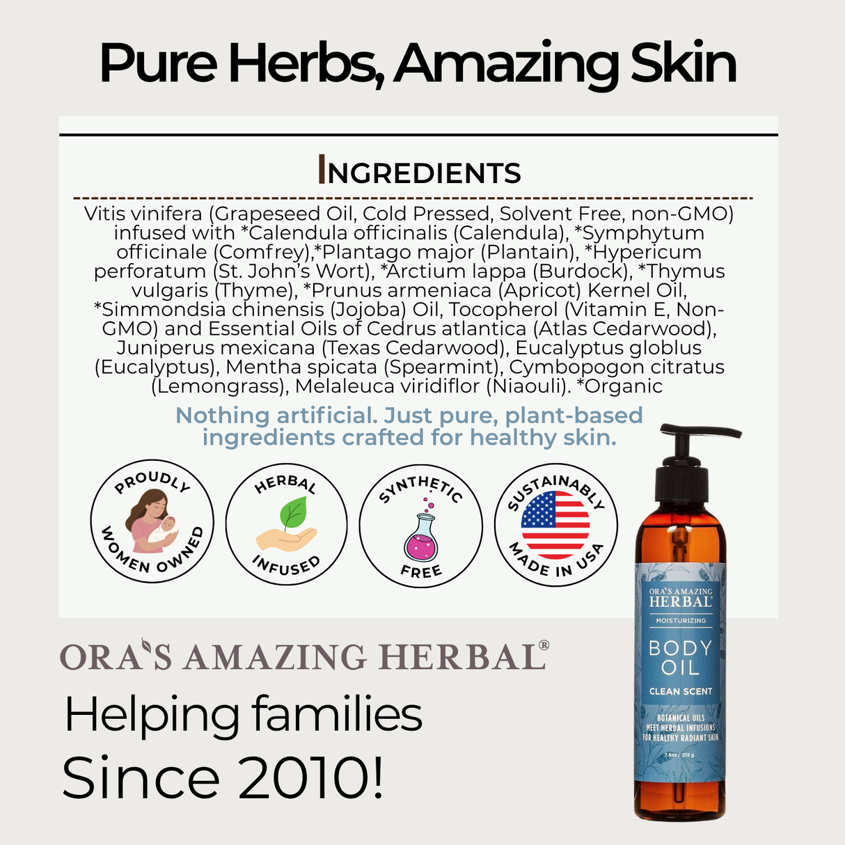 Body Oil, Clean