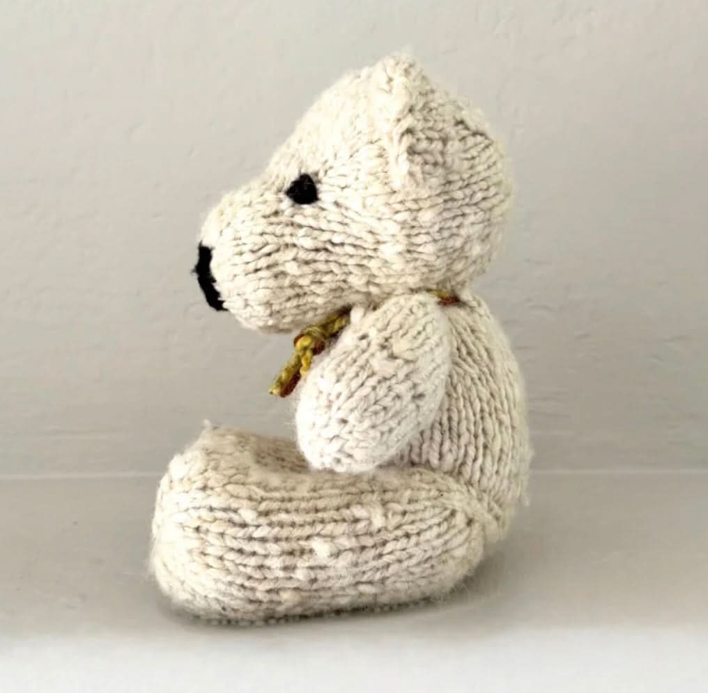 Wool Knit Buddy | Vee the Cream Bear