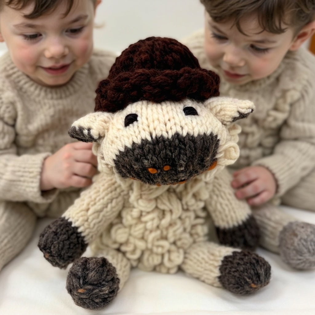 Wool Knit Buddy | Sawyer the Sheep