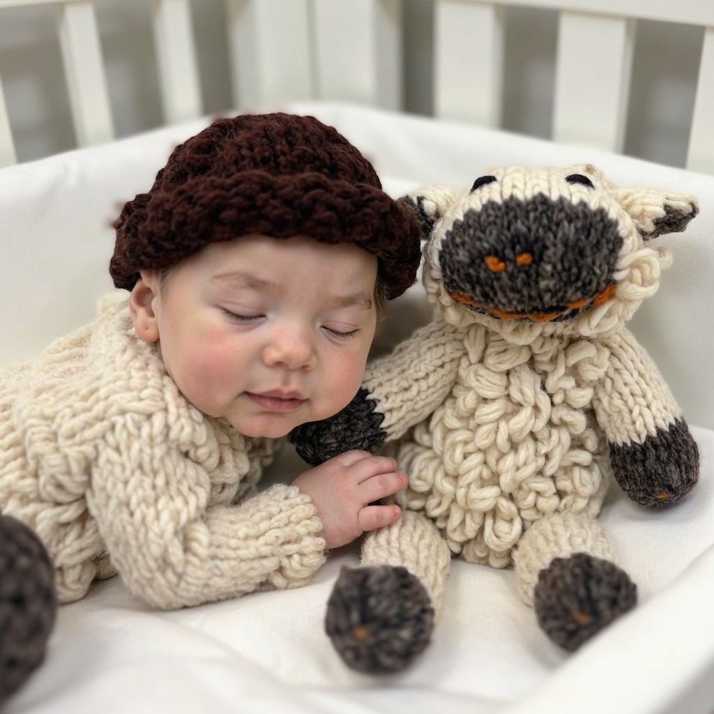 Wool Knit Buddy | Sawyer the Sheep