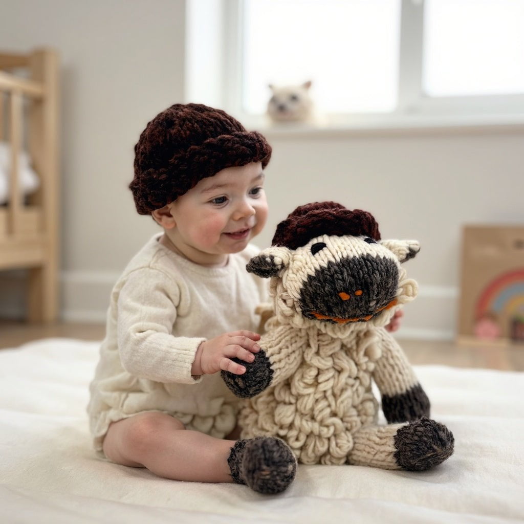 Wool Knit Buddy | Sawyer the Sheep