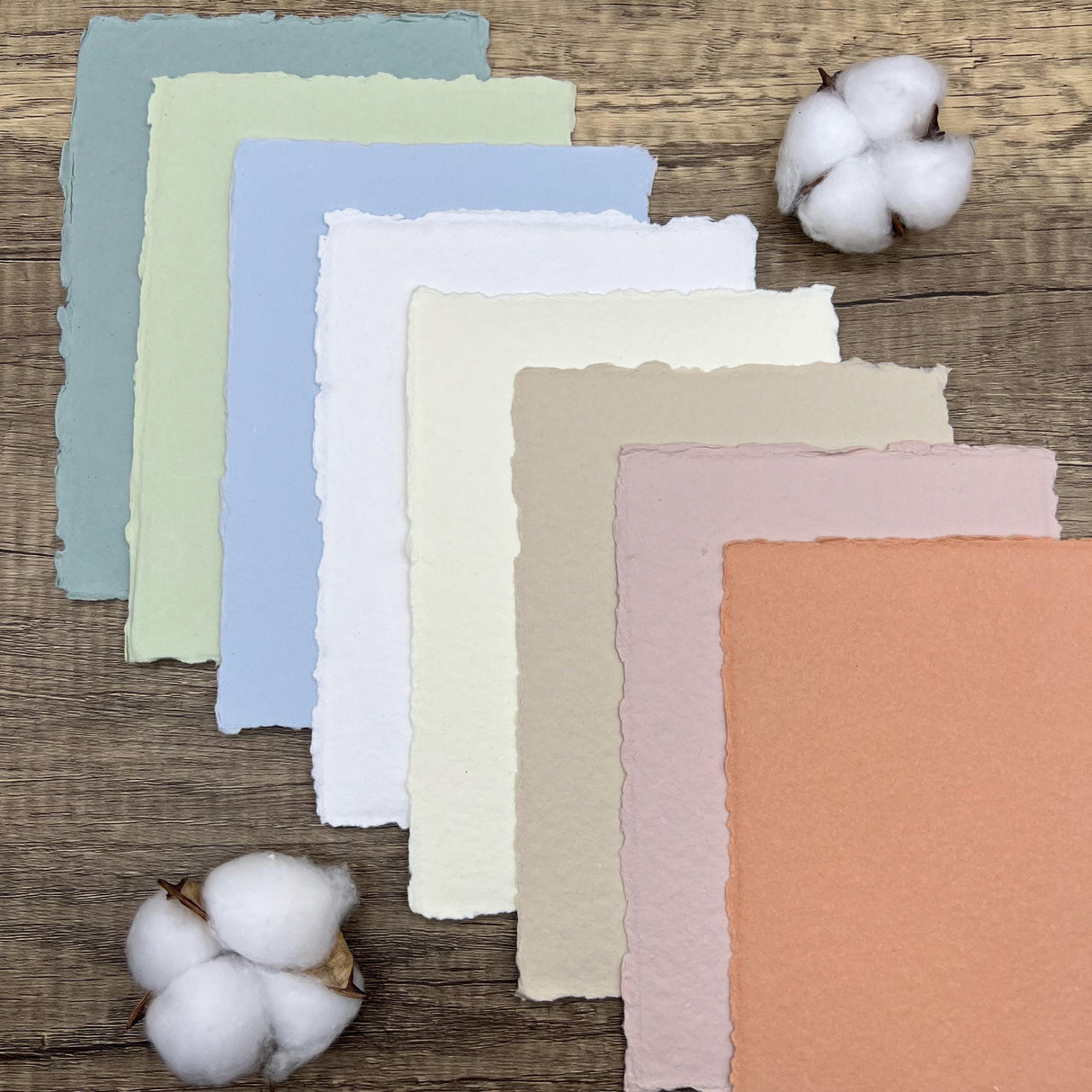 Set of 10 Letterpress Thank You Cards
