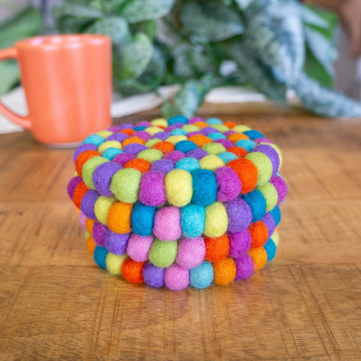Shiny Happy Rainbow Eco Coasters/Trivets