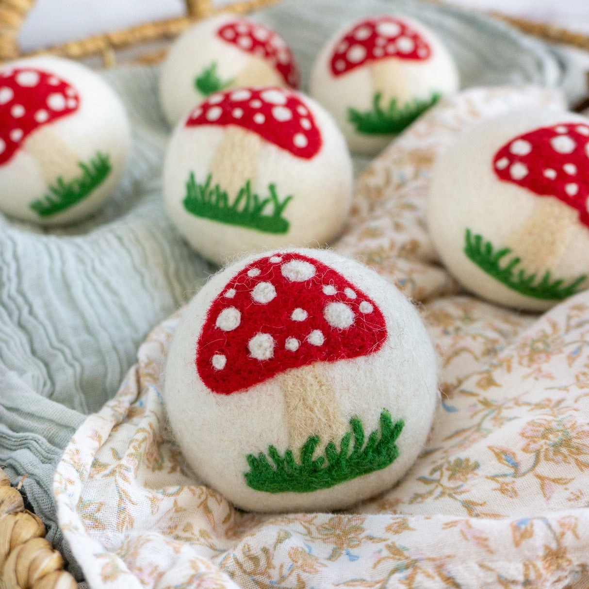 White Mushroom Trio