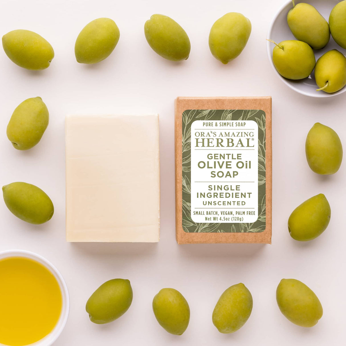 Gentle Olive Oil Soap, Unscented