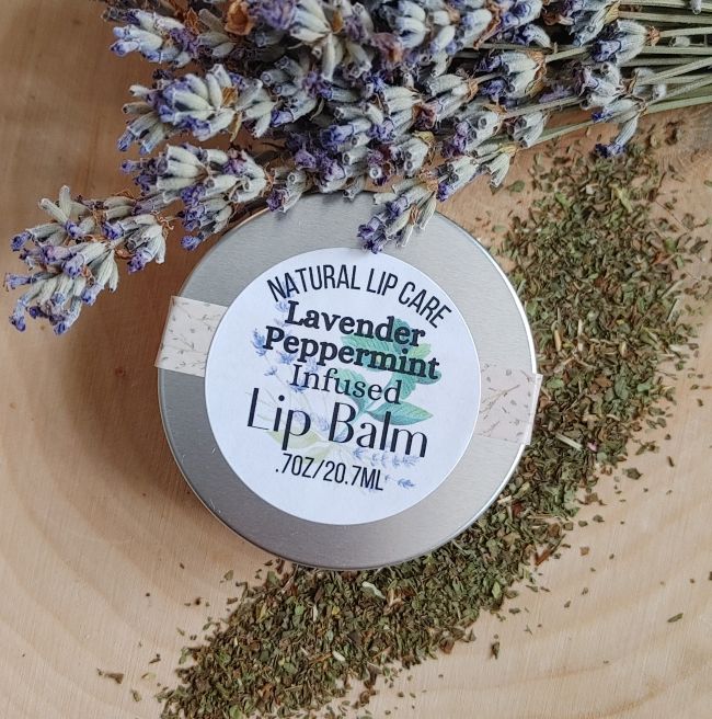 Natural Lip Balm - Lavender Peppermint