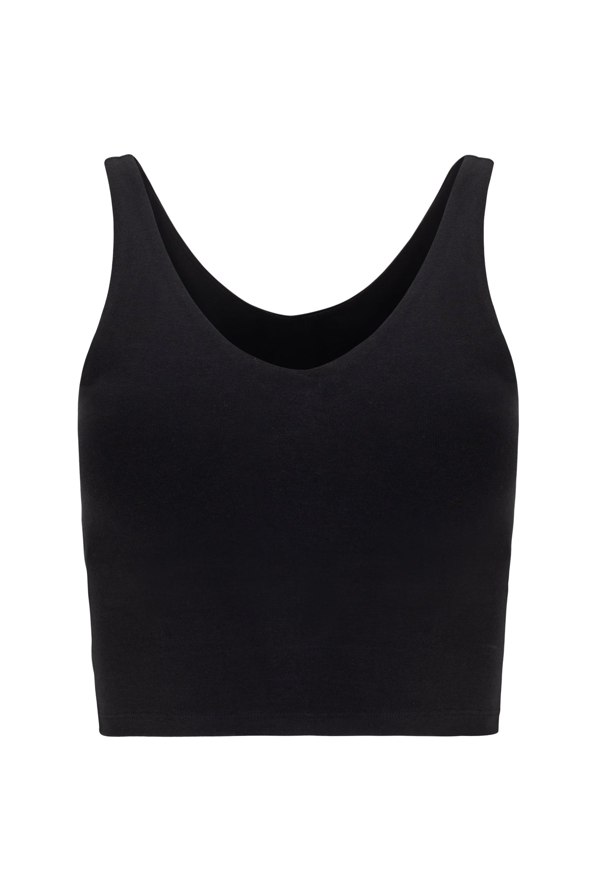 V Neck Organic Cotton Crop Tank