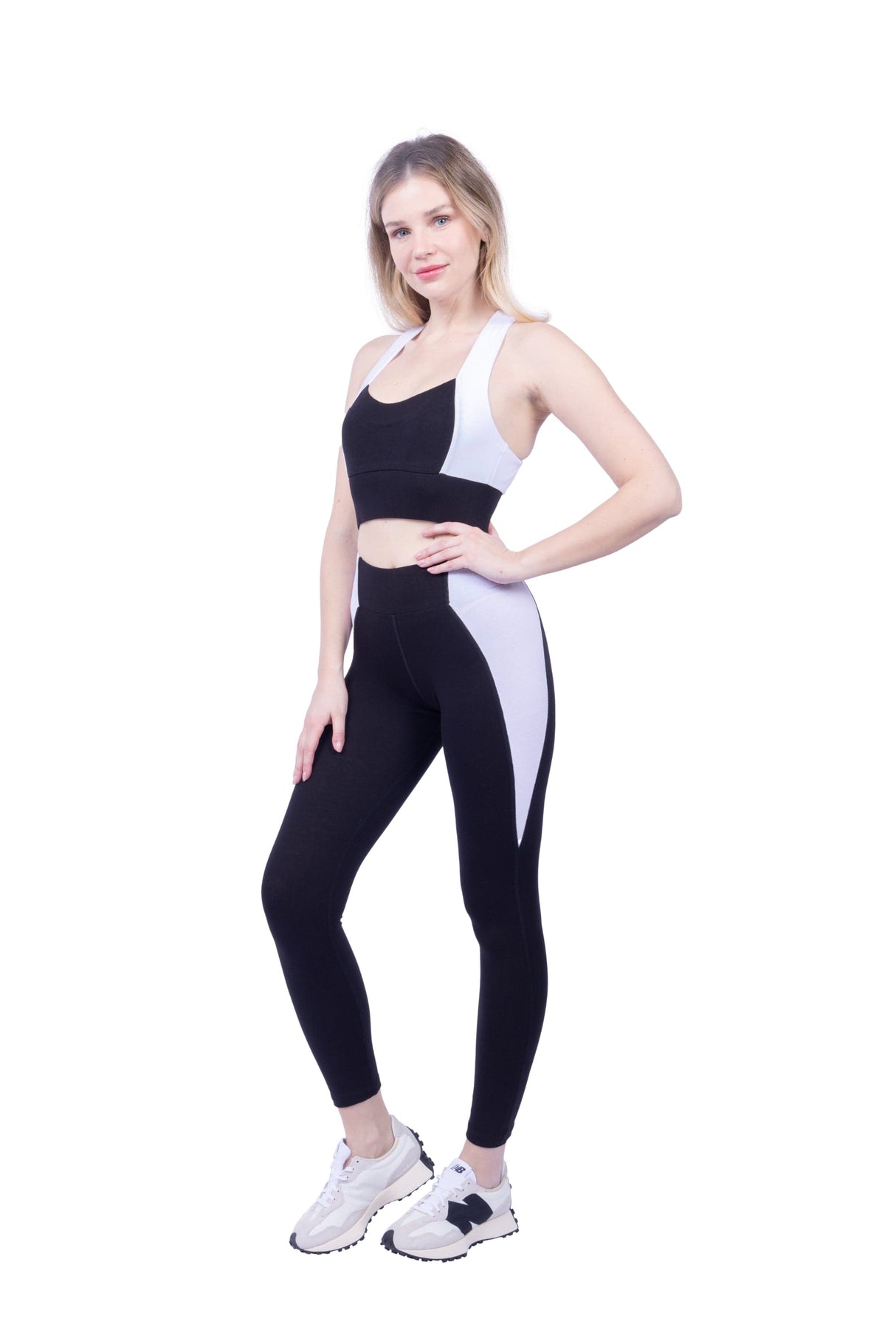 Neda Colorblock Organic Cotton Bra Top