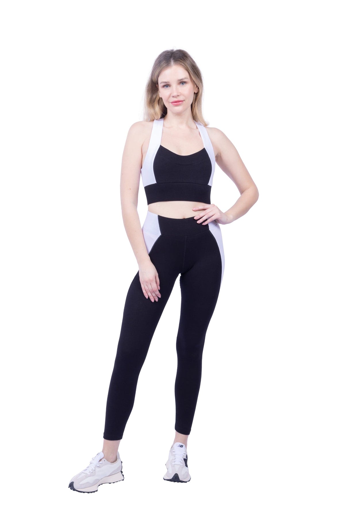 Neda Colorblock Organic Cotton Bra Top