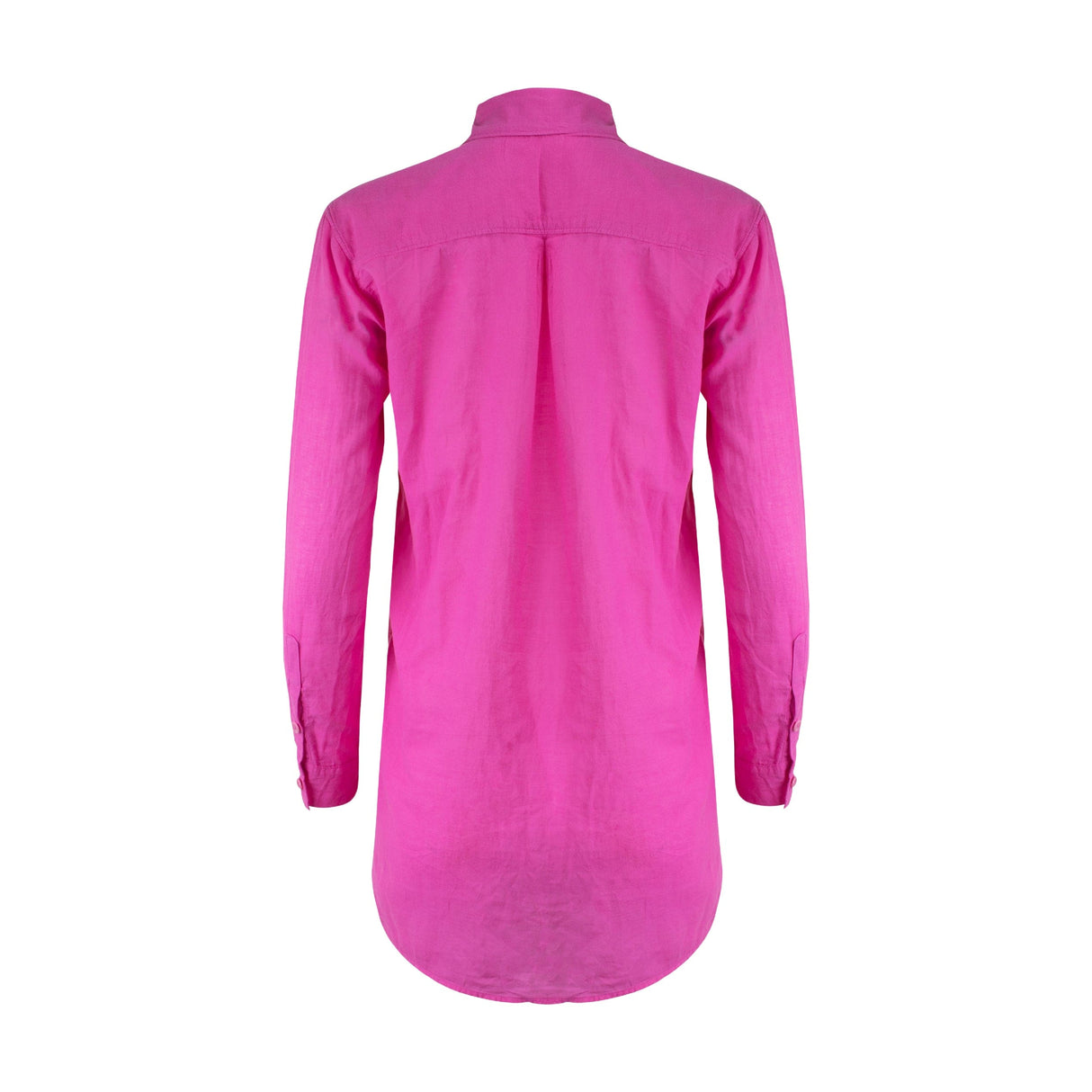 Naomi Linen Tunic Blouse - Pink Aster