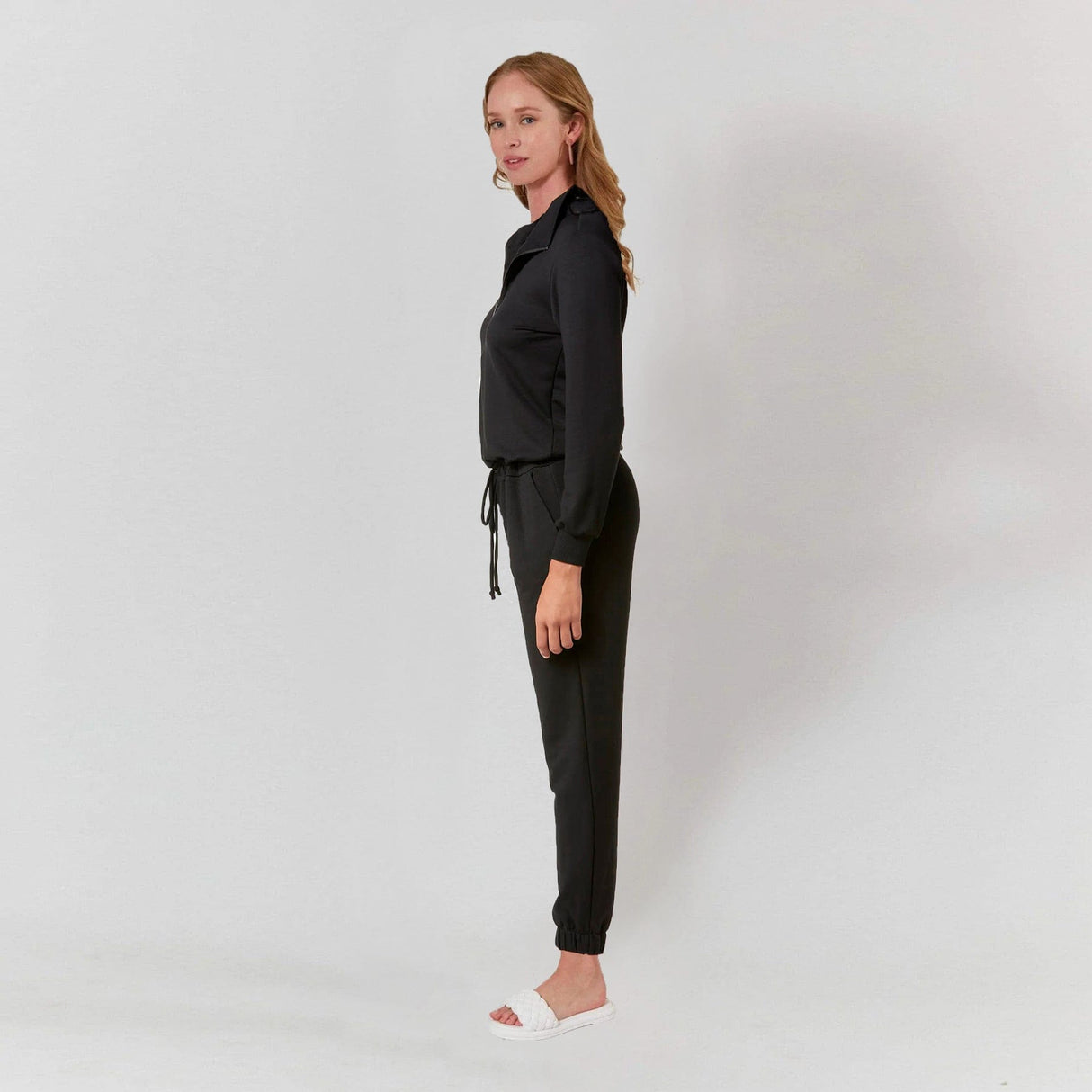 Ava Half Zip Modal Jumpsuit