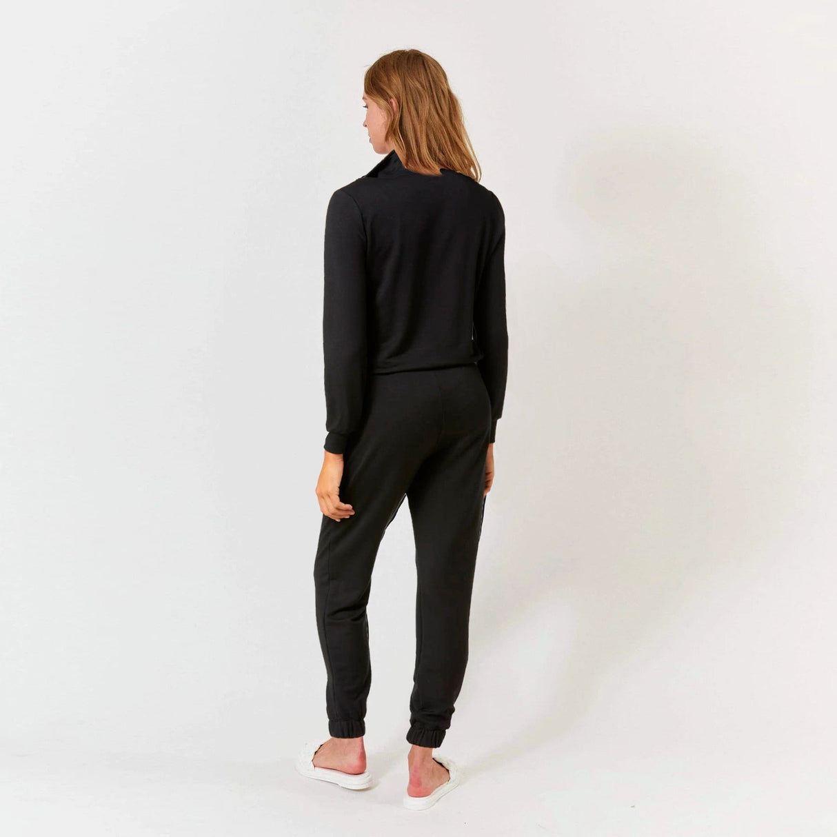Ava Half Zip Modal Jumpsuit