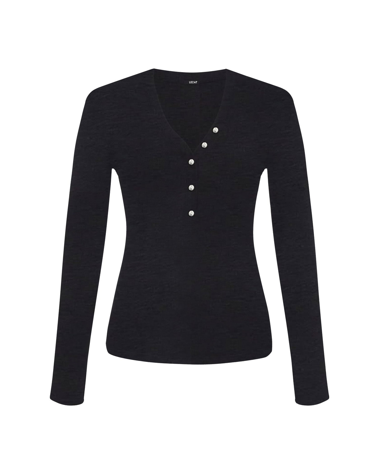 Monroe Organic Cotton Henley Long Sleeve