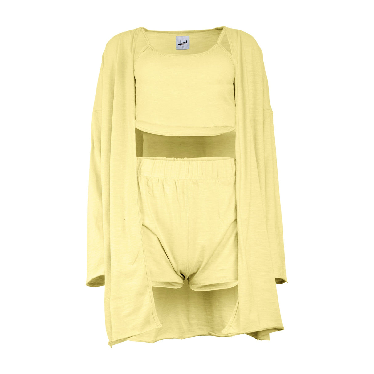Kora Cotton 3-Piece Lounge Set - Banana