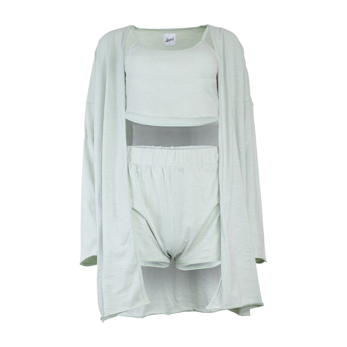 Kora Cotton 3-Piece Lounge Set - Sage